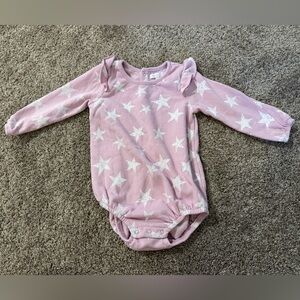 Charming Purple Star Kids Romper